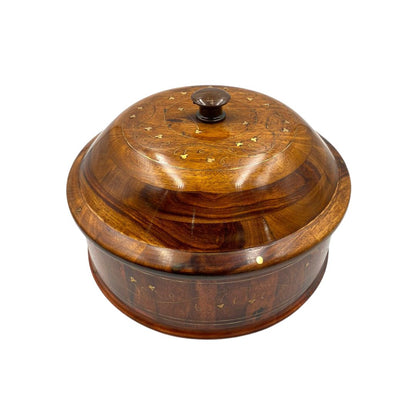 Wooden Hotpot – Brass Work – Steel Bowl