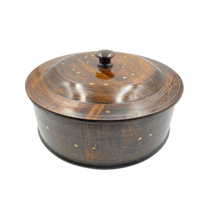 Wooden Hotpot – Brass Work