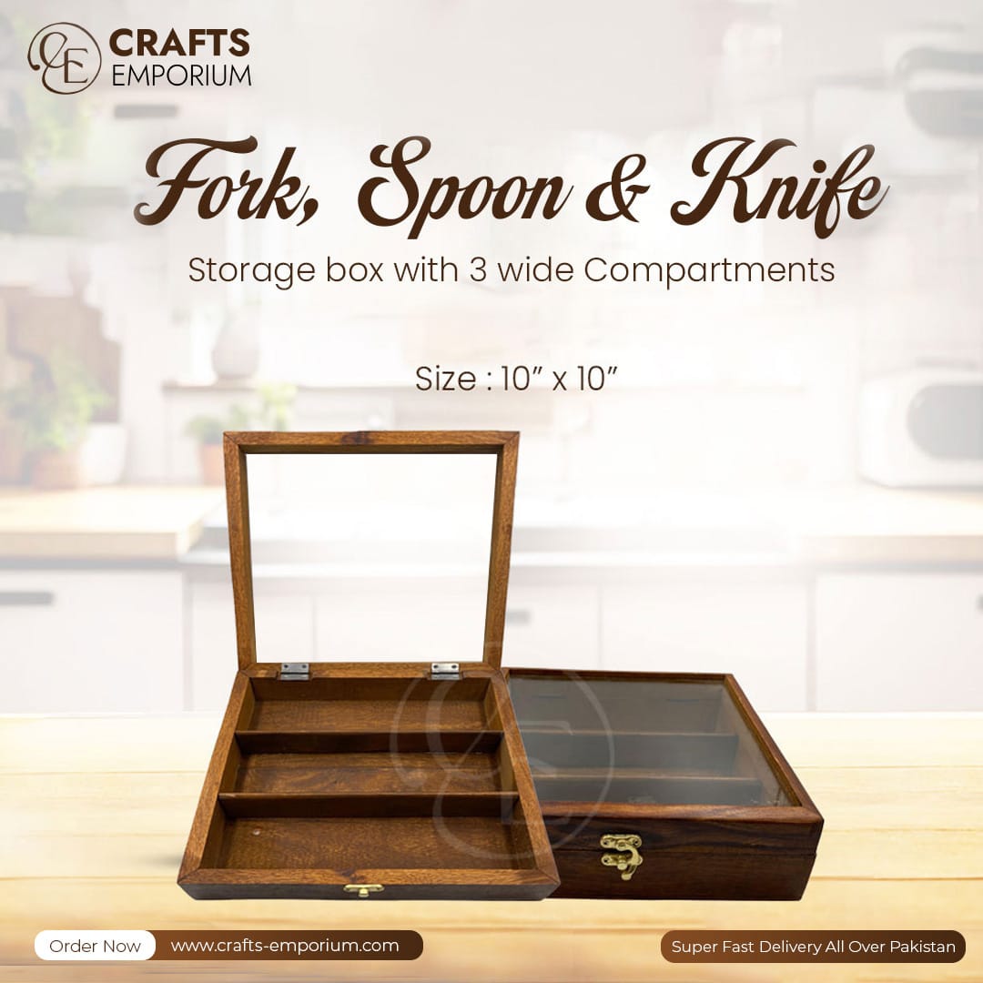 Fork, Spoon and knife box – 3 Slots