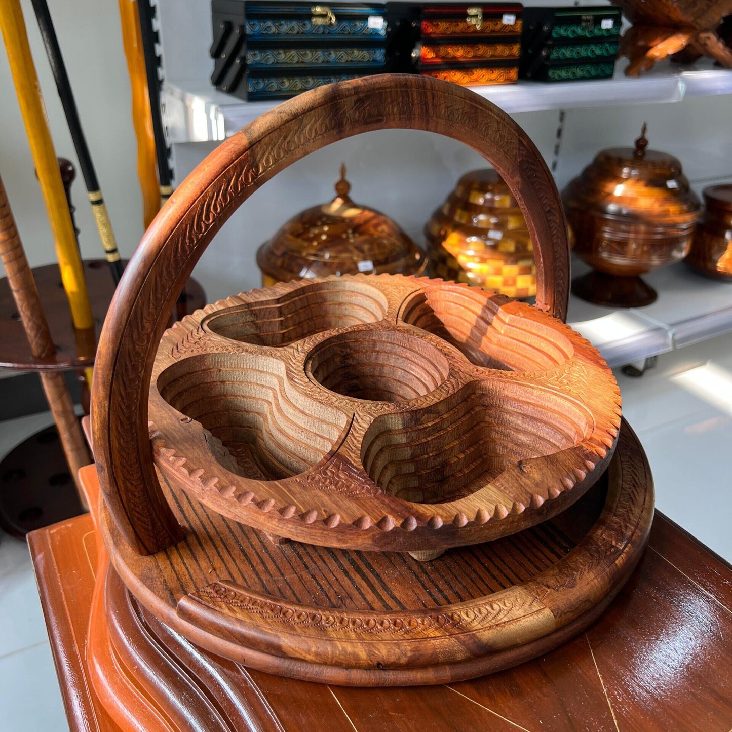 Wooden Spring basket