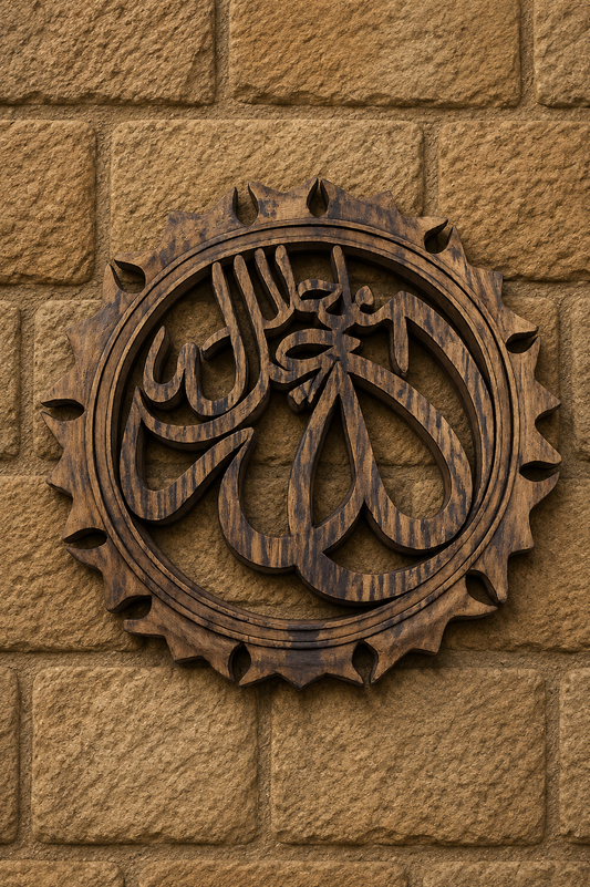 Wooden Frame Allah Jalla Jalaluhu