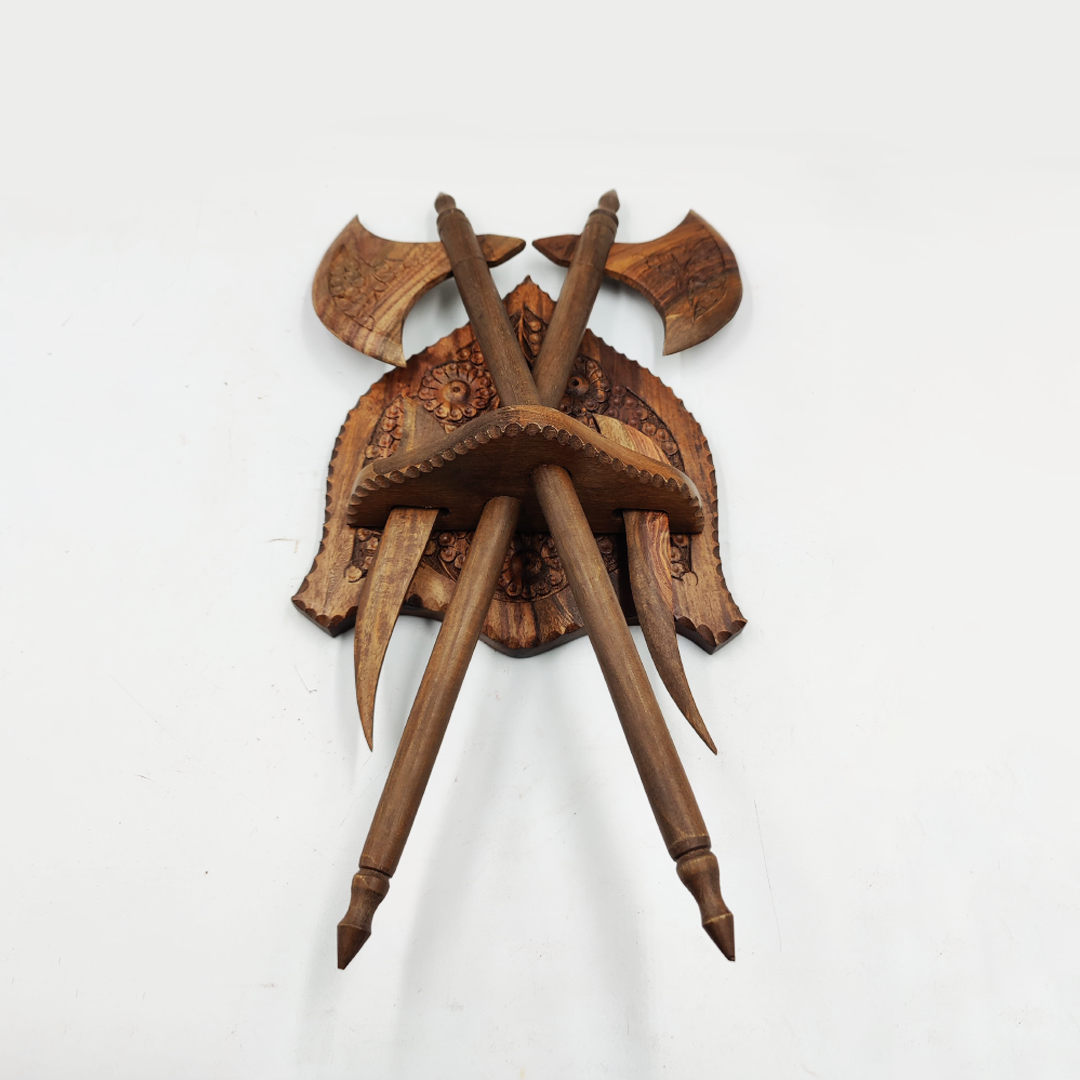 Antique Wooden AXE Wall Hanging Craft