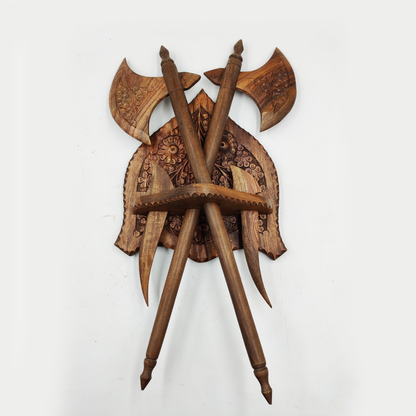 Antique Wooden AXE Wall Hanging Craft