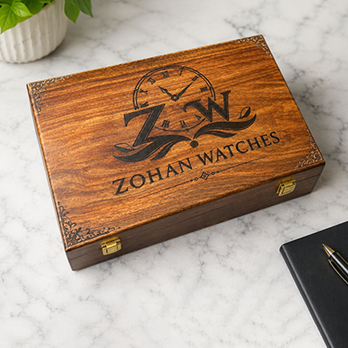 Customized Name or Logo Wooden Watch box