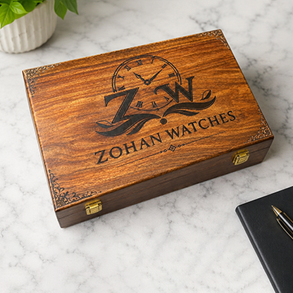 Customized Name or Logo Wooden Watch box