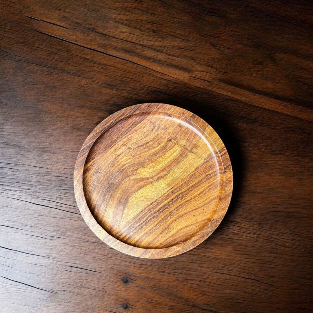 Wooden Platter - 7" Small Round