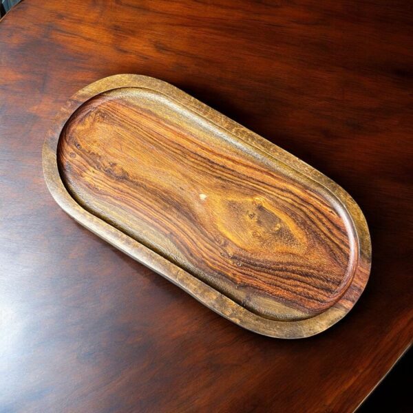 Wooden Platter - Oval - 6"x12"