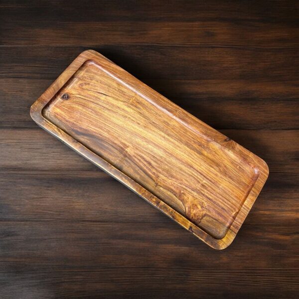 Wooden Platter - Rectangle - 6"x14"