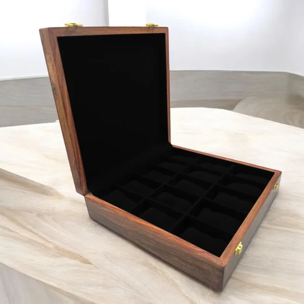 15 Watches - Plain - Wood Top - Black