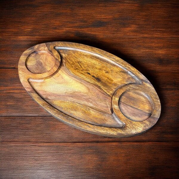 Wooden Platter - Burger - 8"x14"