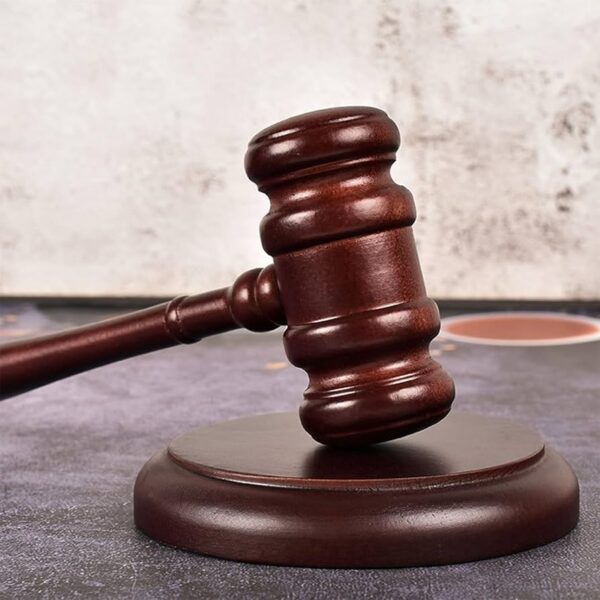 Solid Wood Hammer for Lawyers